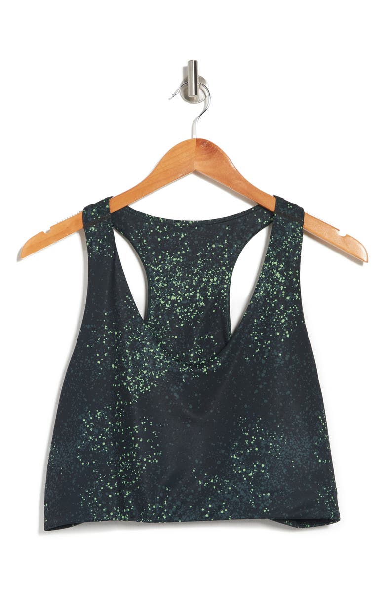 Z by Zella Floral Longline Racerback Sports Bra, Alternate, color,