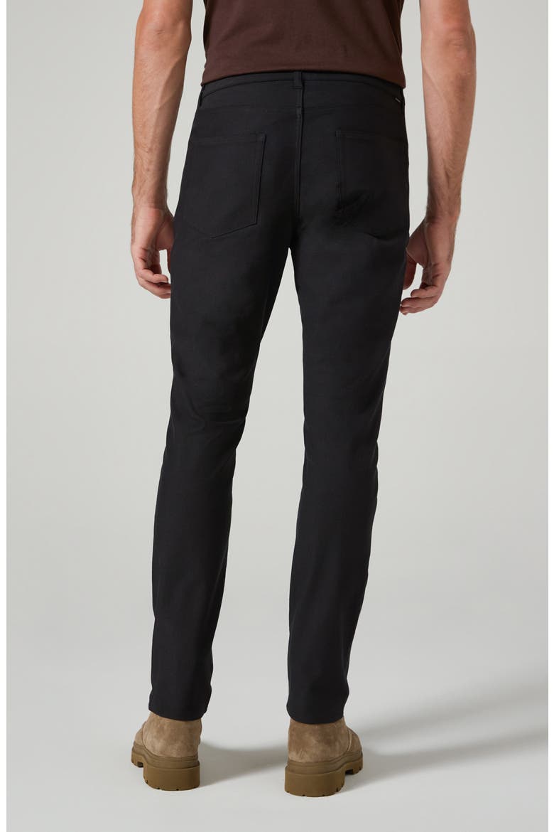 Baron Straight Leg Stretch Twill 5-Pocket Pants, Alternate, color, BLACK