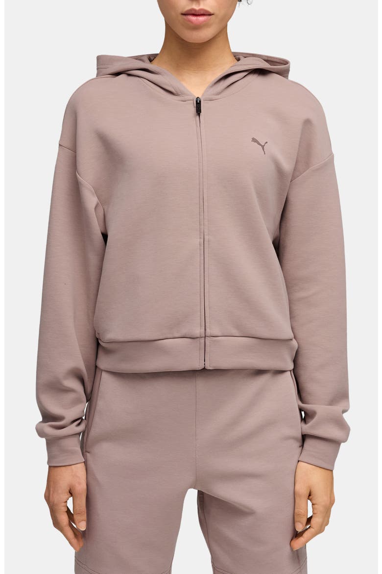 CLOUDSPUN Zip Hoodie, Main, color, SANDSTONE HEATHER