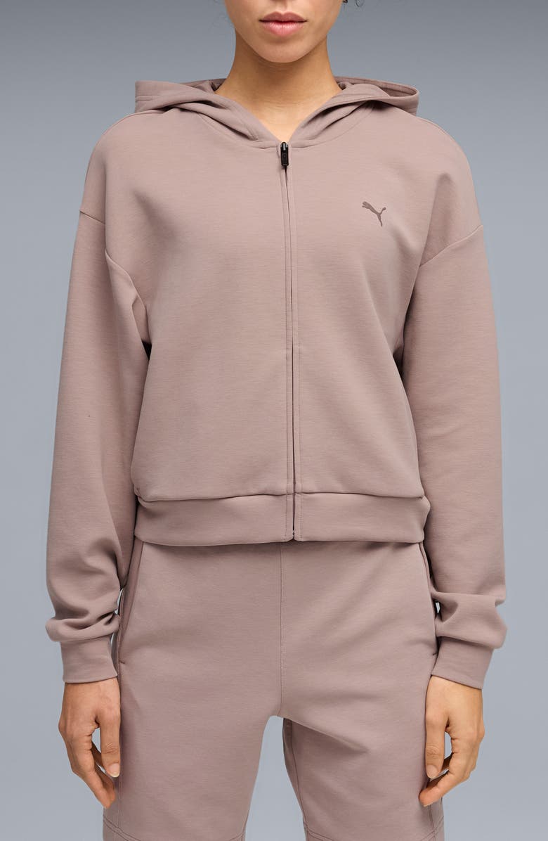PUMA CLOUDSPUN Zip Hoodie, Main, color, 