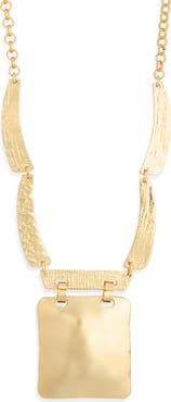 Karine Sultan Square Pendant Necklace