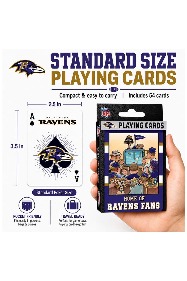 Baltimore Ravens Fan Deck Playing Cards, Alternate, color, Multicolor