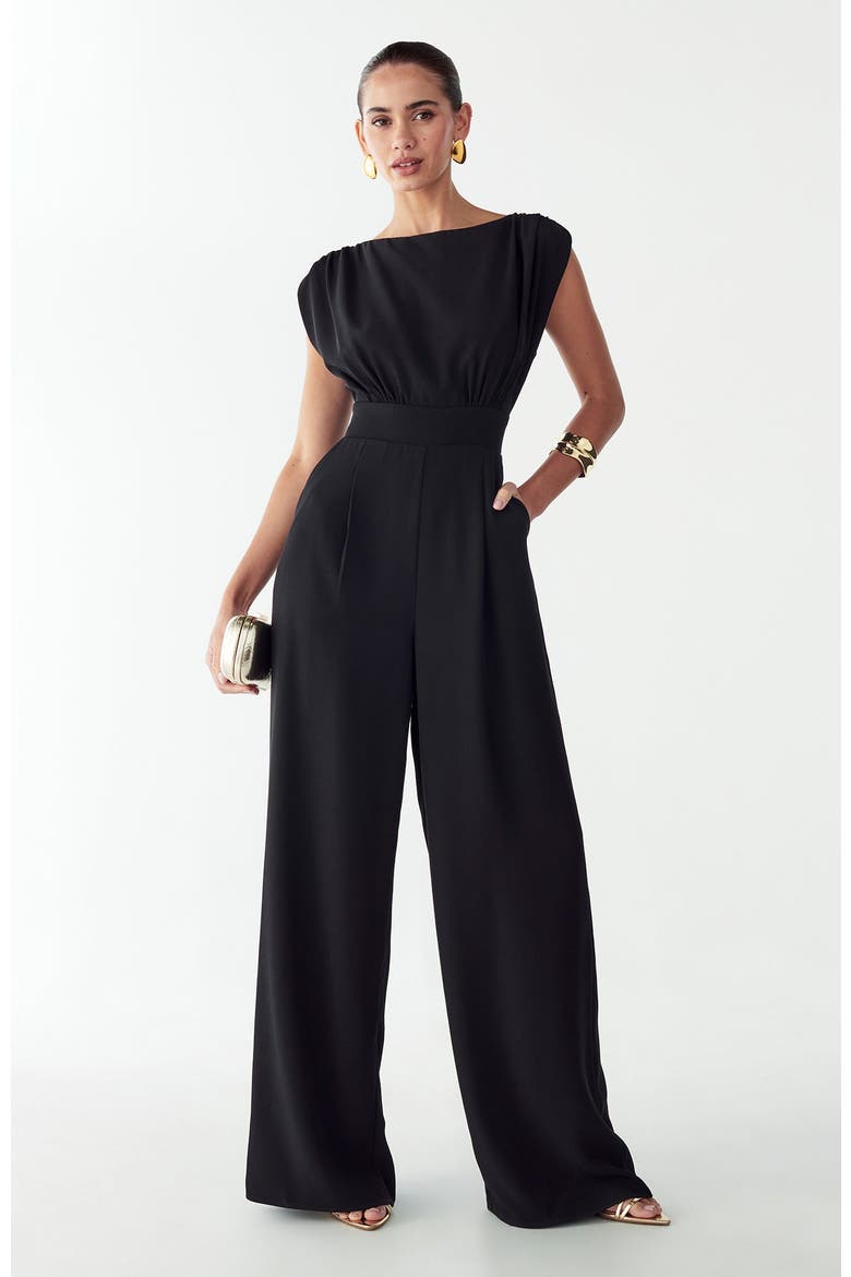Stella Jumpsuit, Main, color, BLACK