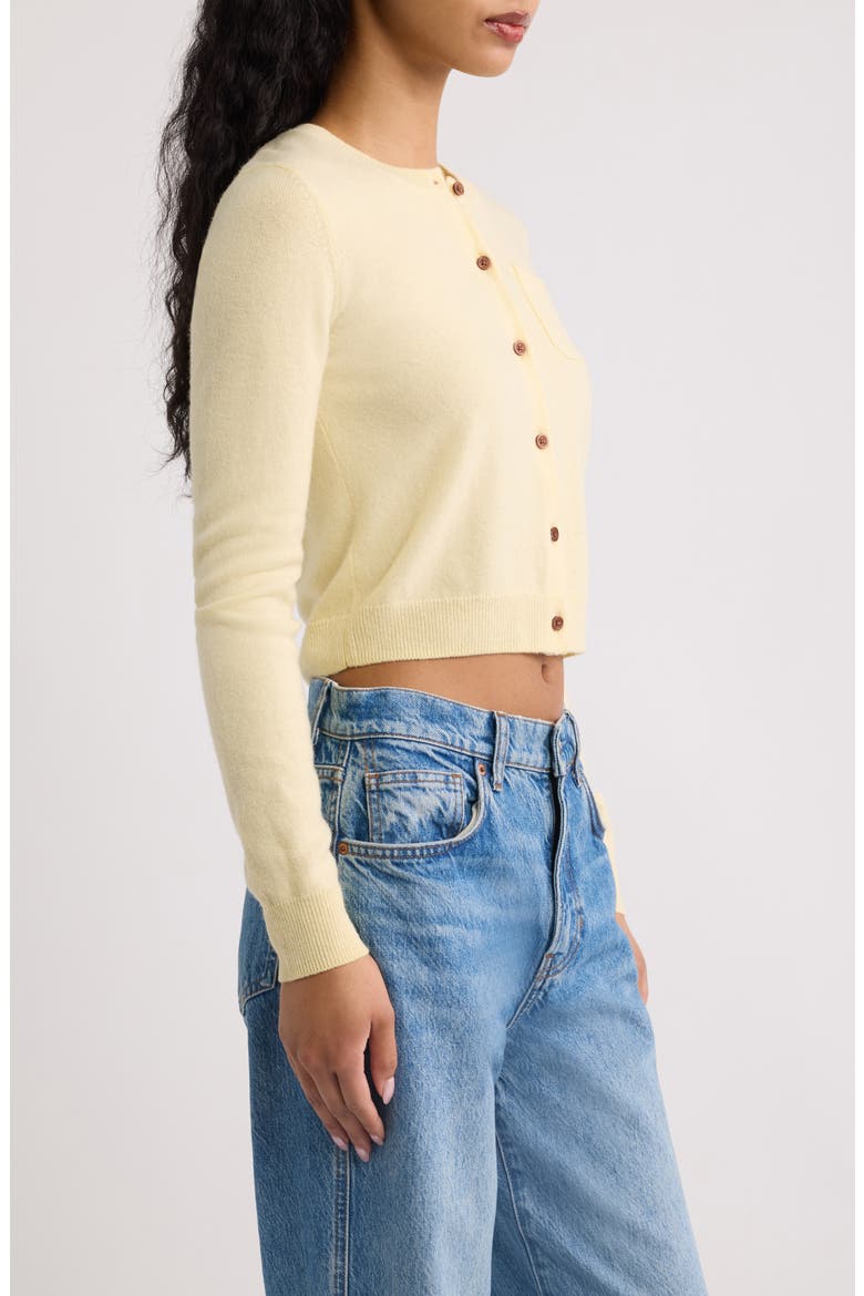 The Noah Wool & Cashmere Cardigan, Alternate, color, DANISH BUTTER