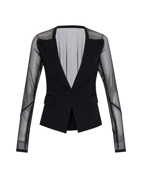 Aphrodite Mesh Sleeve Knit Jacket