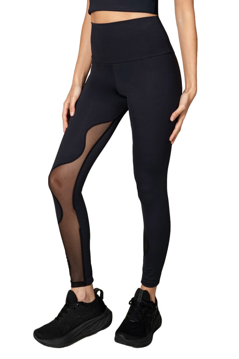 Bubble Legging, Alternate, color, Black-Black Mesh