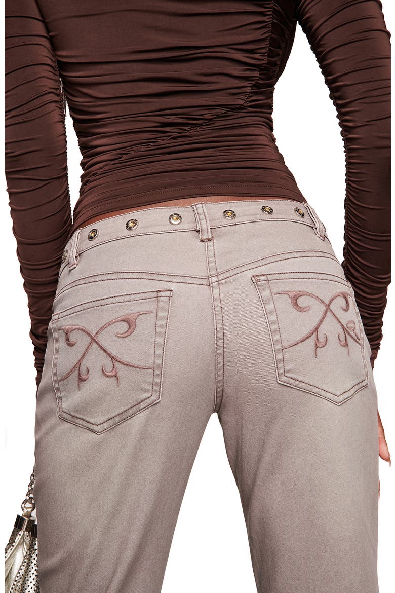 Greer Low Rise Flare Leg Pants, Alternate, color, GREY