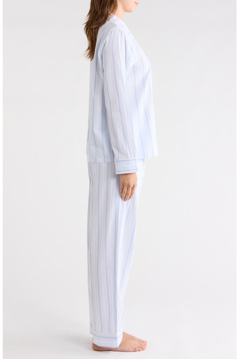 Classic Cotton Pajamas, Alternate, color, BLUE PARKER STRIPE