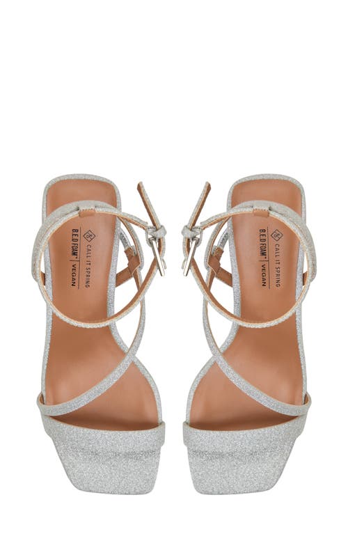 Call It Spring By Aldo Laneyy Ankle Strap Sandal In Silver