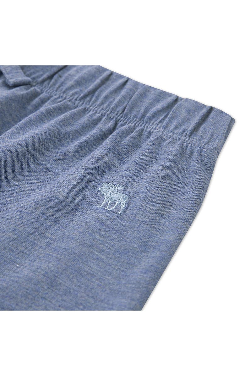 abercrombie kids Kids' Heathered Jersey Pajamas, Alternate, color, Heather Blue