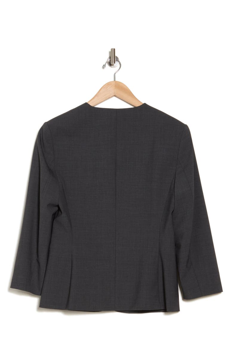 Theory Lindrayia Stretch Wool Blazer Jacket, Alternate, color, Charcoal