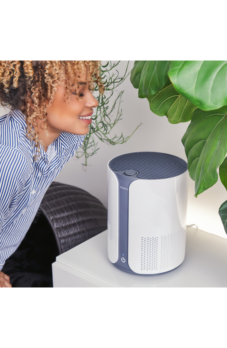 MIKO Ibuki True HEPA Air Purifier with Auto Mode and Diffuser, Alternate, color, White