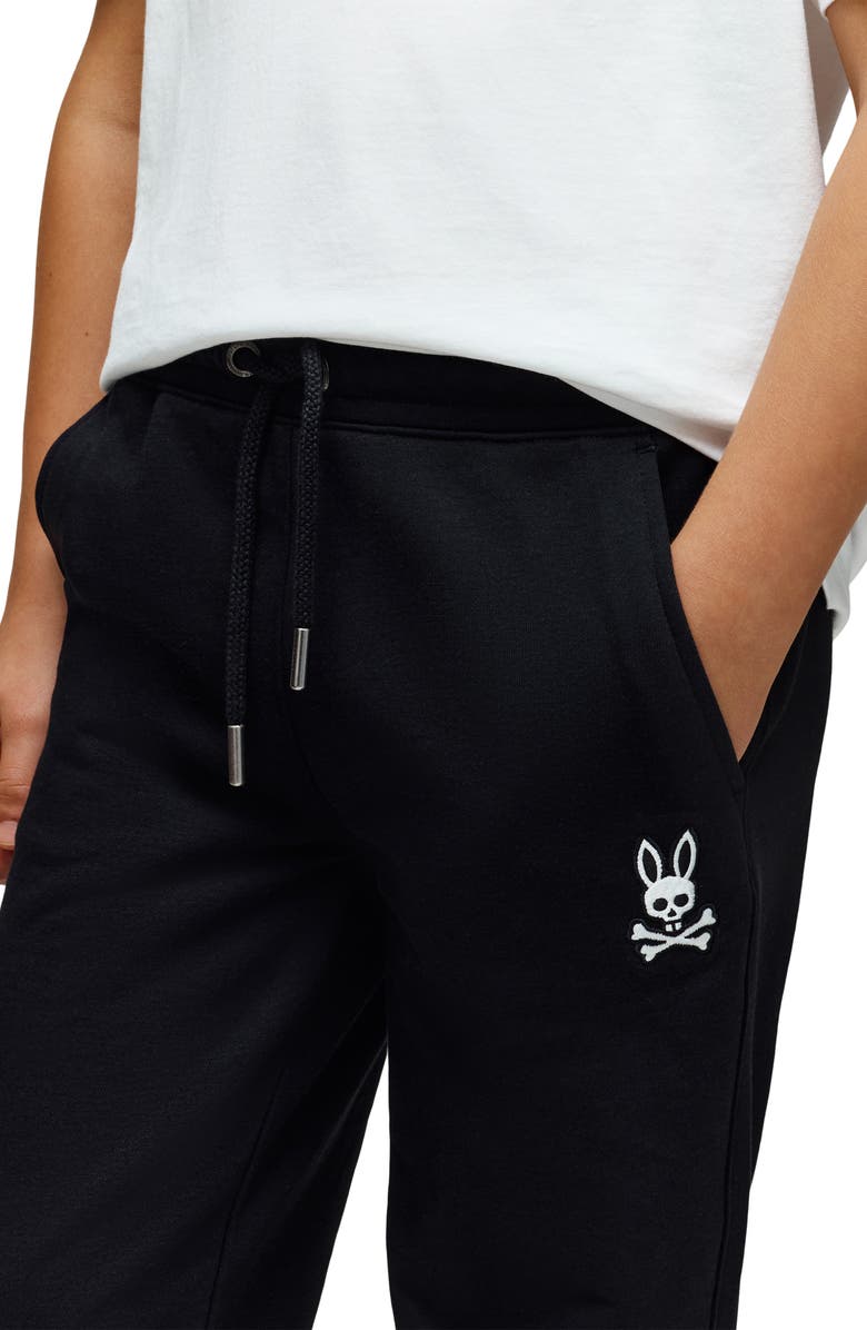 Psycho Bunny Kids' Timothy 4K Bunny Joggers, Alternate, color, Black