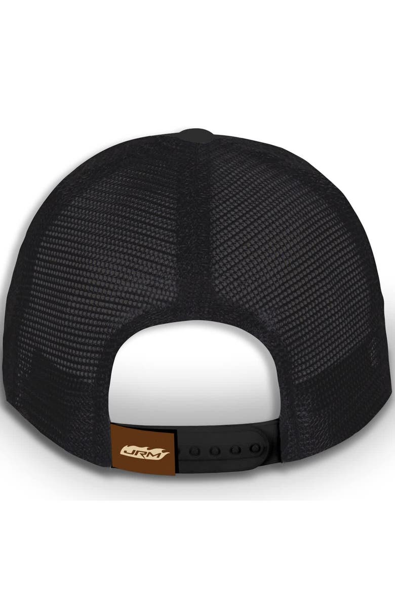 JR MOTORSPORTS OFFICIAL TEAM APPAREL Men's JR Motorsports Official Team Apparel Black/Gold Justin Allgaier Traveller Whiskey Trucker Adjustable Hat, Alternate, color, Black
