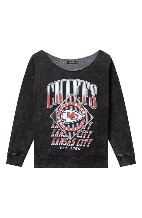 Kansas City Chiefs Off-the-Shoulder Graphic Sweatshirt