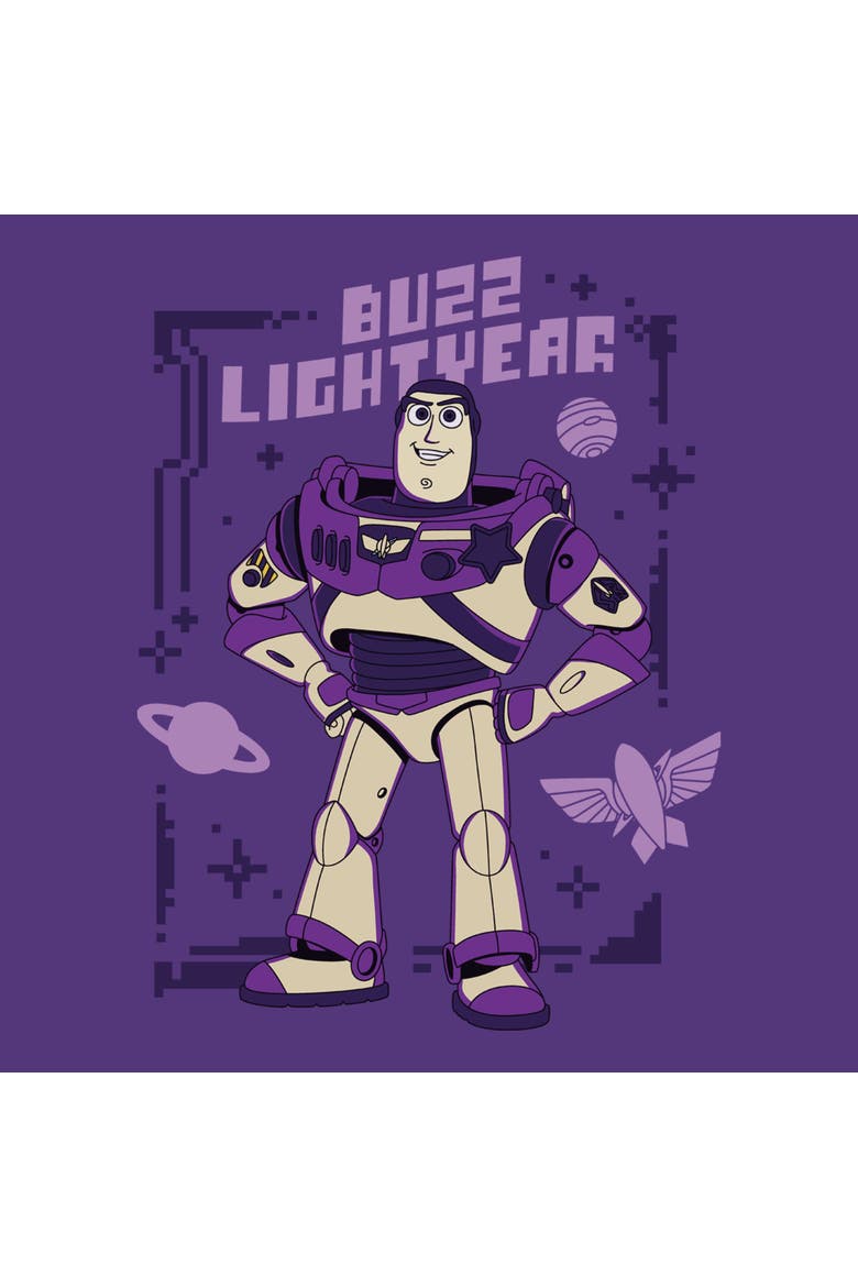 Men's Toy Story 5 Purple Buzz Frame  Graphic T-Shirt, Alternate, color, Purple