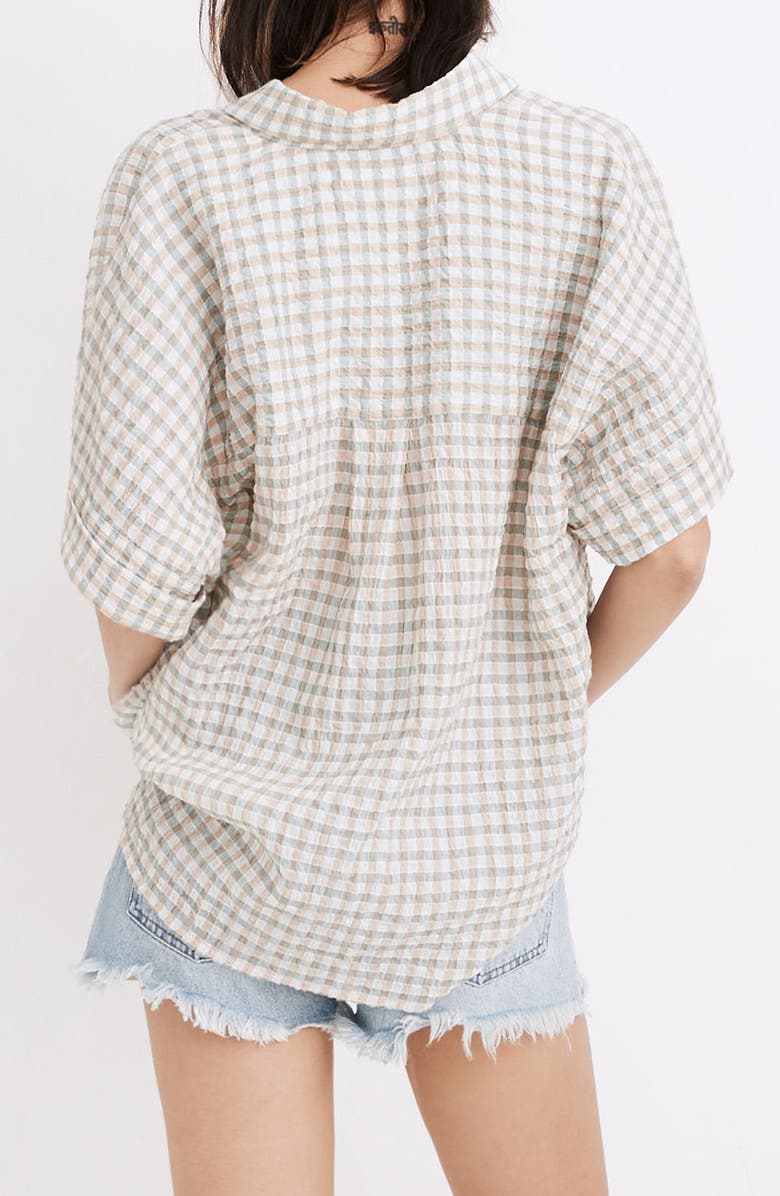 Madewell Gingham Seersucker Daily Shirt, Alternate, color,