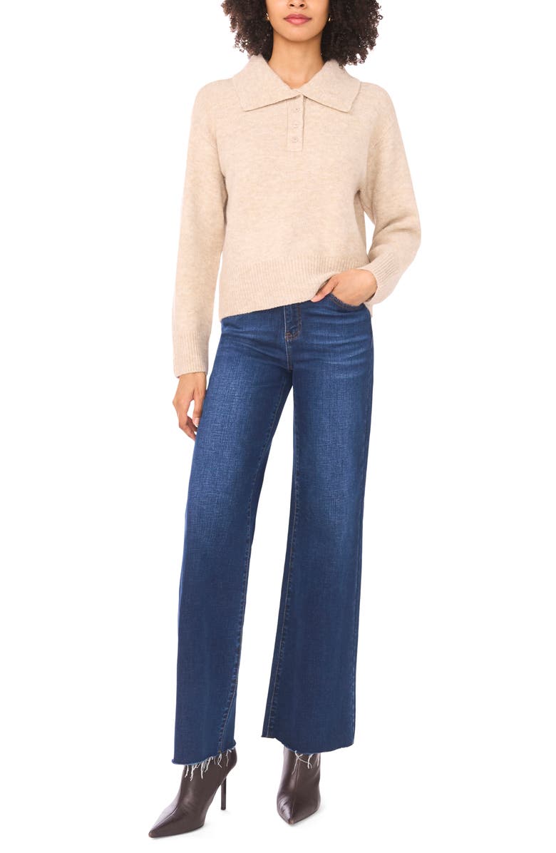 1.STATE Spread Collar Sweater, Alternate, color, Oatmeal