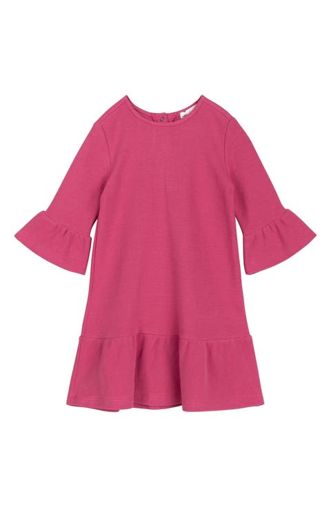 Kids' Long Sleeve Cotton Dress (Toddler & Little Kid)
