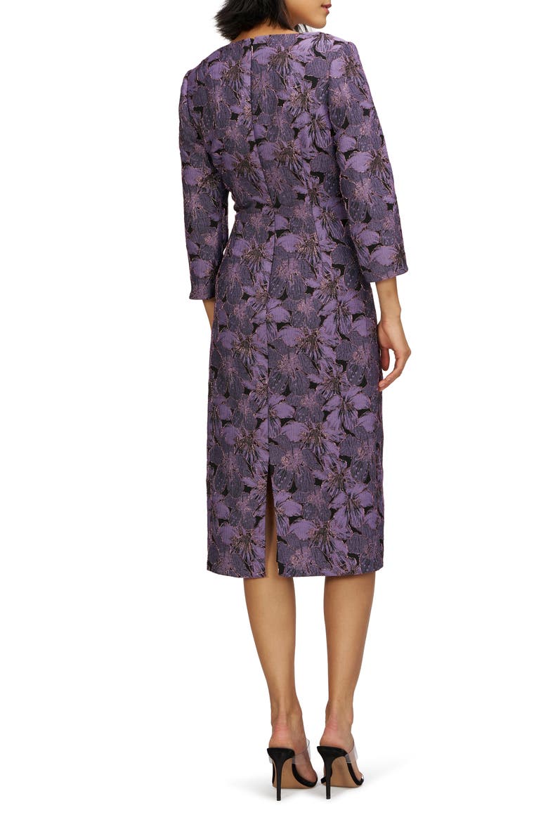 Elliana Long Sleeve Sheath, Alternate, color, LILAC