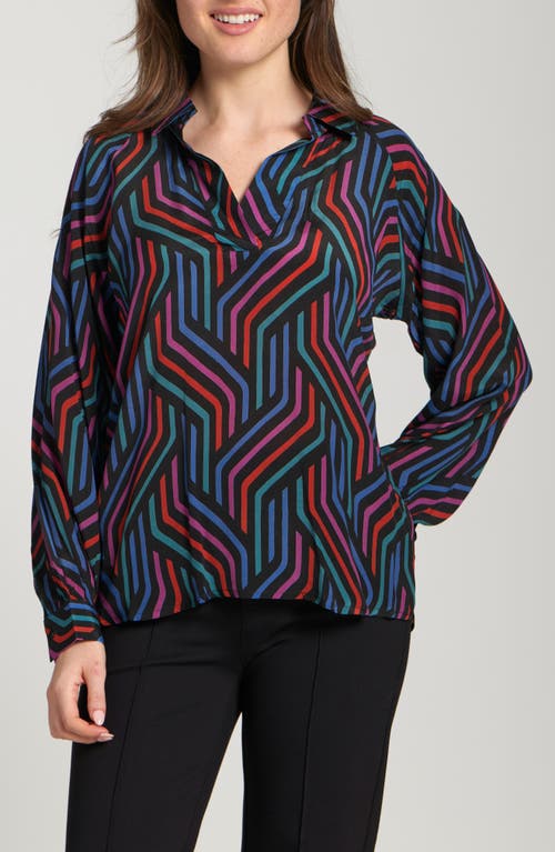 Apny Long Sleeve Shirt In Multi
