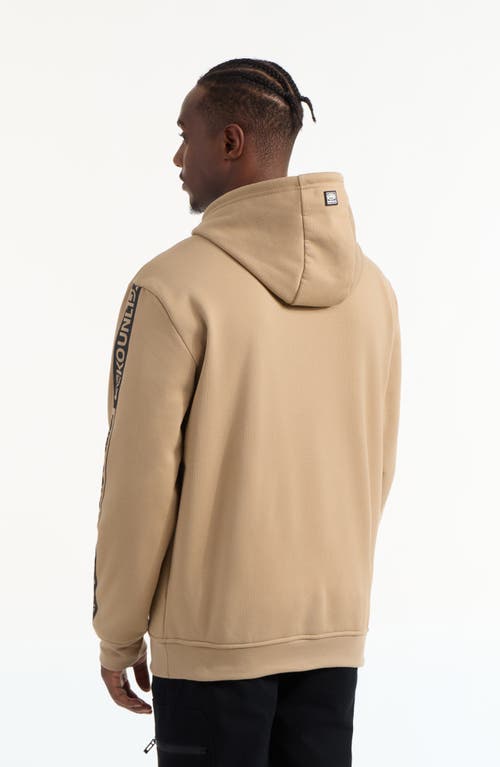 Ecko Unltd . Truss Zip Hoodie In Taupe