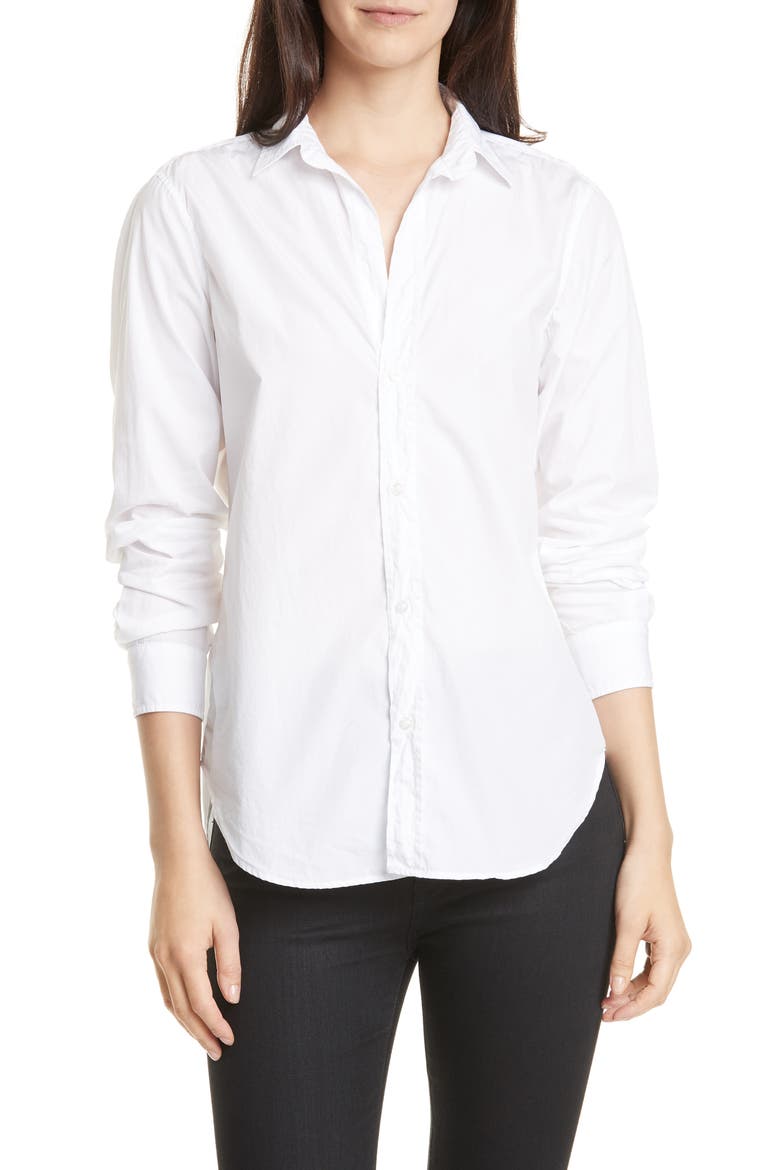 Frank Classic Button-Up Shirt, Main, color, WHITE