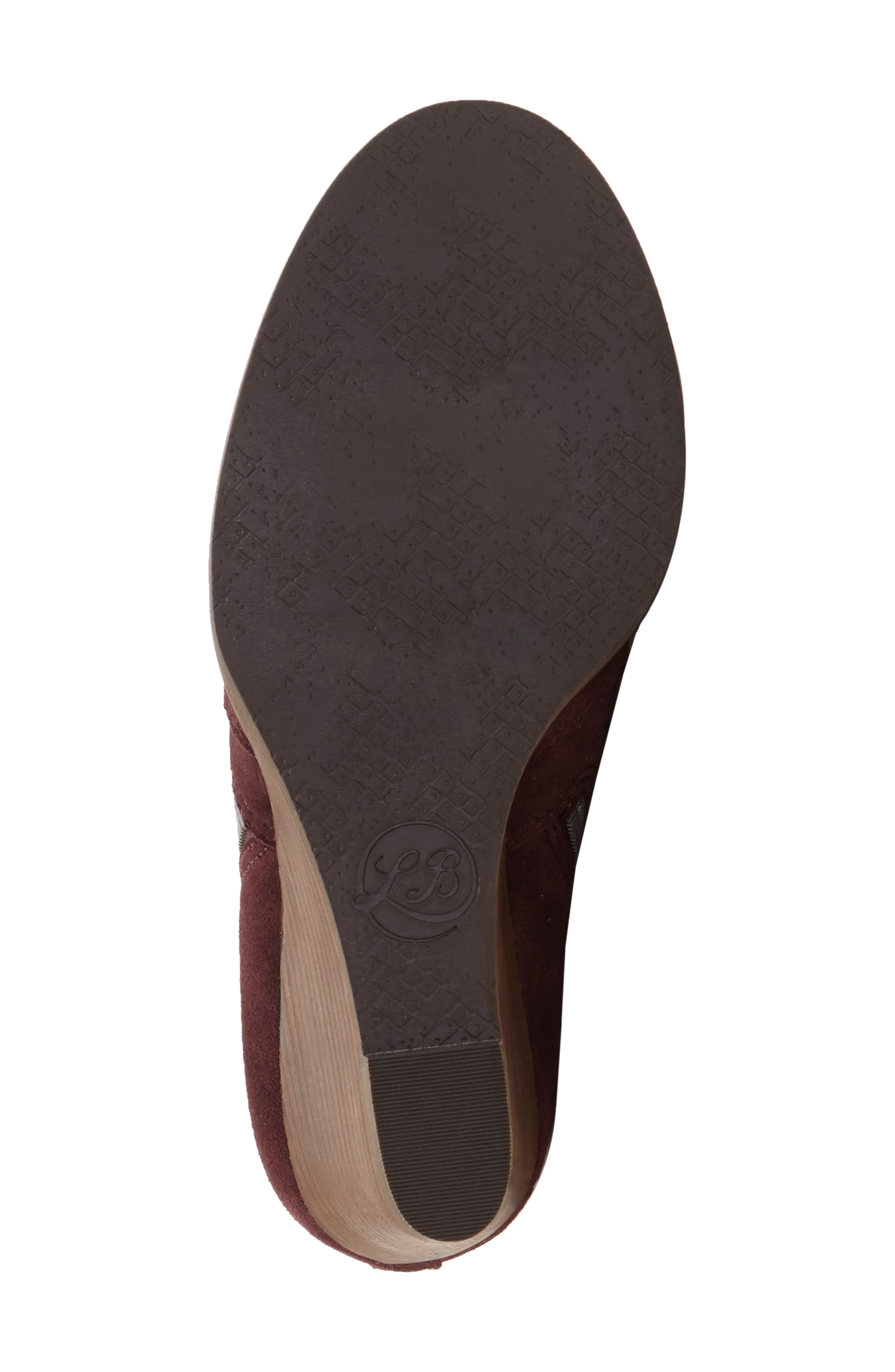 Yahir Wedge Bootie, Alternate, color, RAISIN SUEDE