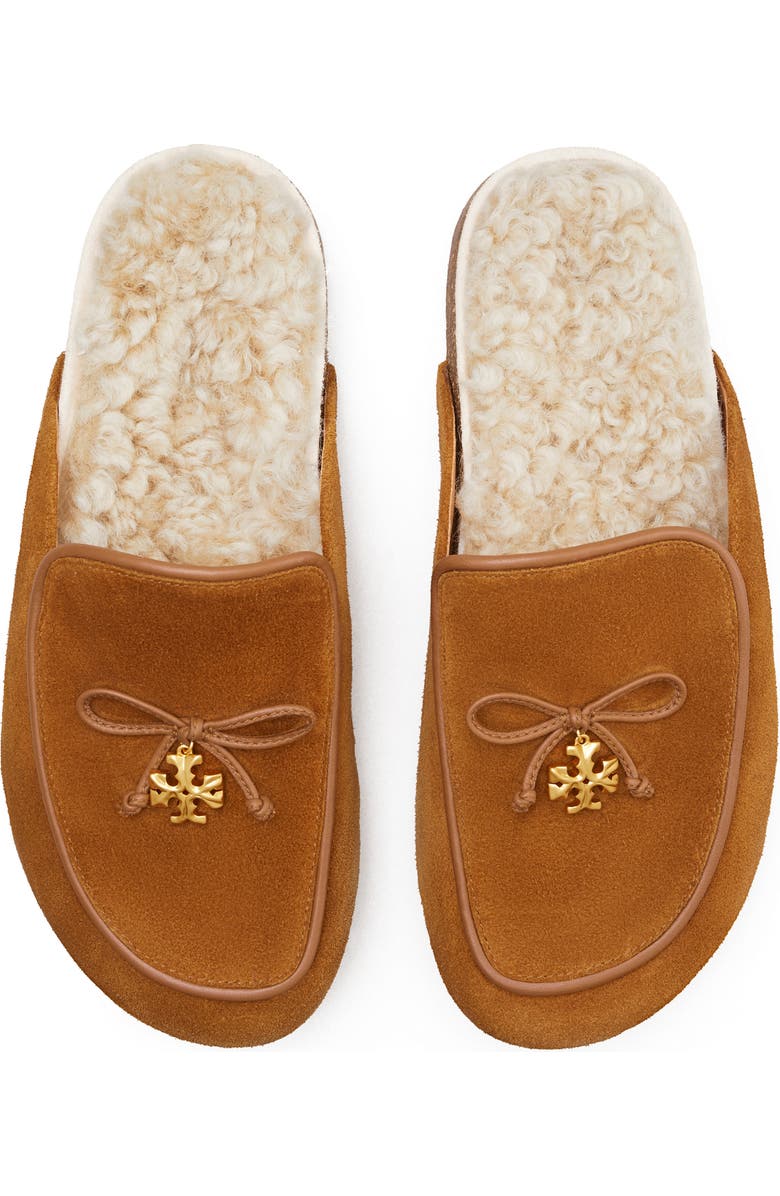 Tory Burch Tory Charm Genuine Shearling Lined Mule, Alternate, color,