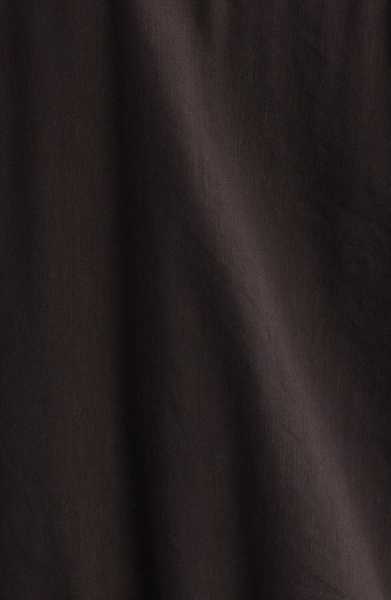 BOSS Carper Linen Blend Shirt Jacket, Alternate, color, Dark Brown