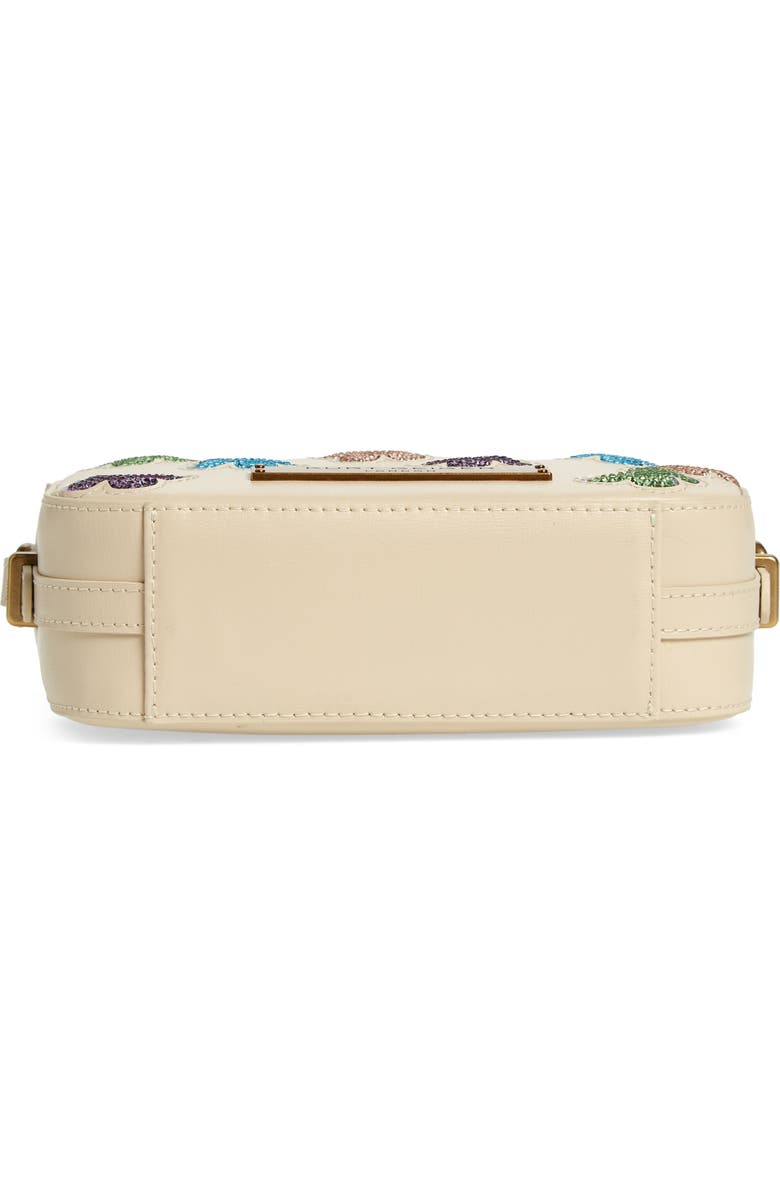 Kurt Geiger London Crystal Butterfly Leather Crossbody Bag, Alternate, color,