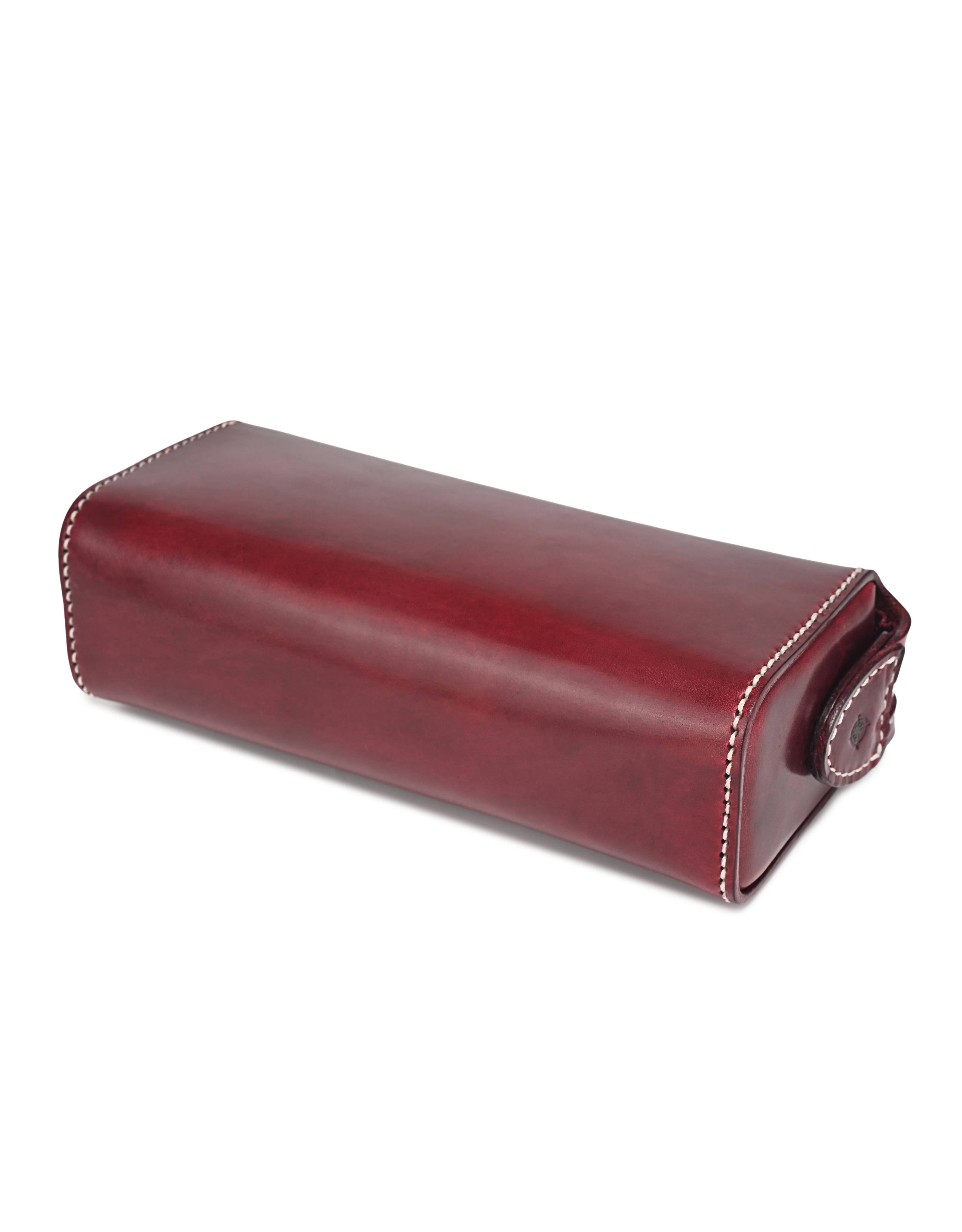 Portable Genuine Leather Utility Box, Alternate, color, Maroon