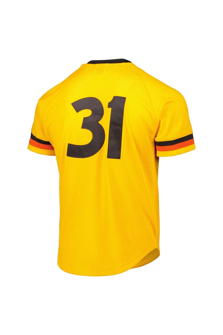 Men's Mitchell & Ness Dave Winfield Gold San Diego Padres Cooperstown Collection Mesh Batting Practice Jersey, Alternate, color, Gold