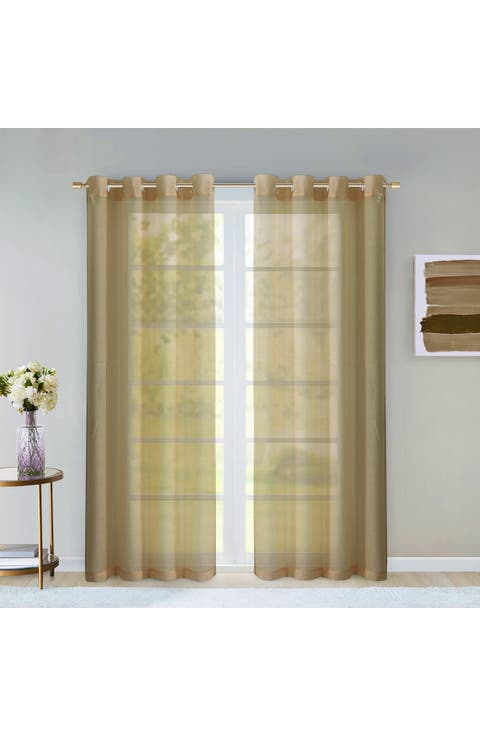 Sheer Set of 2 Panel Curtains