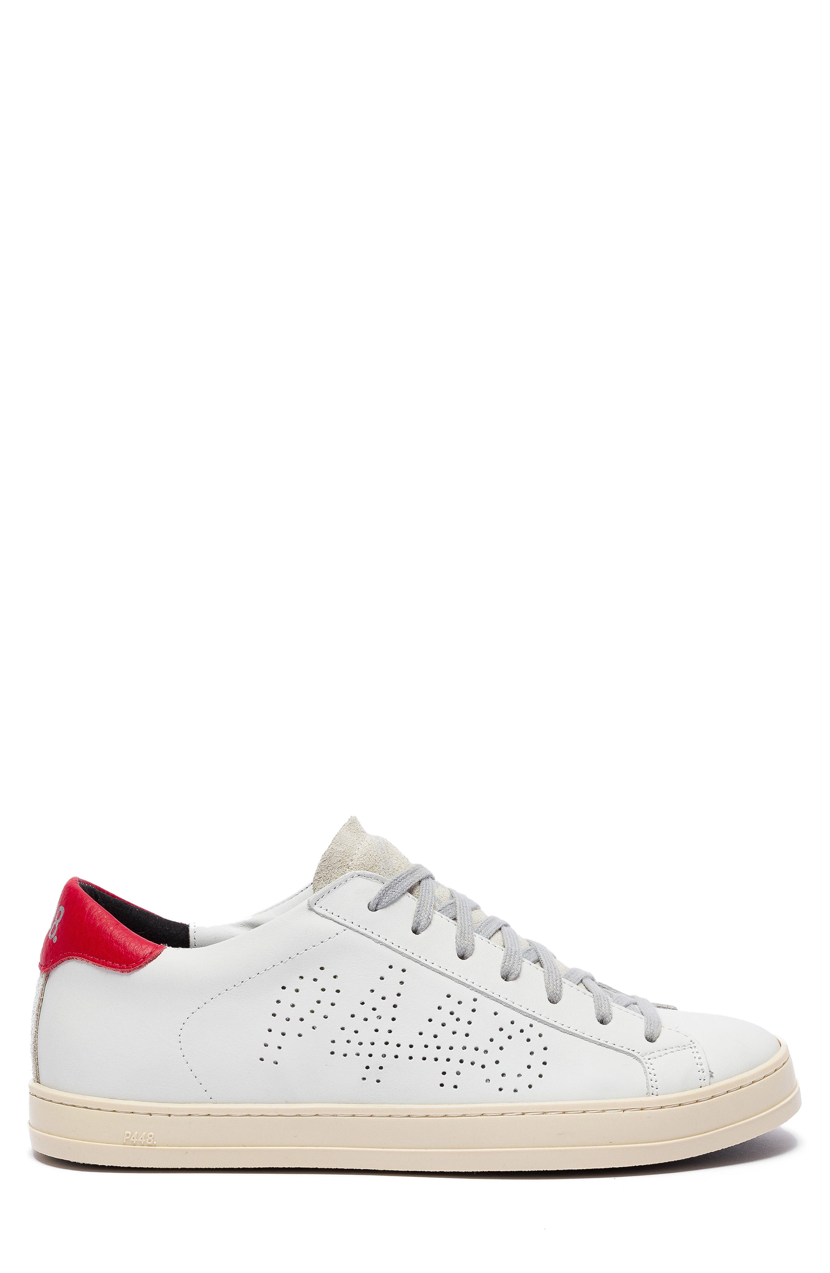 P448 John Sneaker, Alternate, color, White/ Red