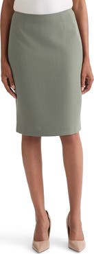 KASPER Stretch Crepe Slim Skirt