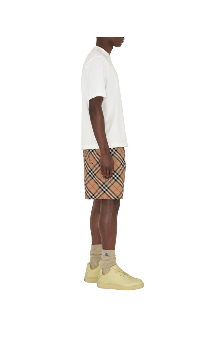 Burberry Check Shorts, Alternate, color, Sand