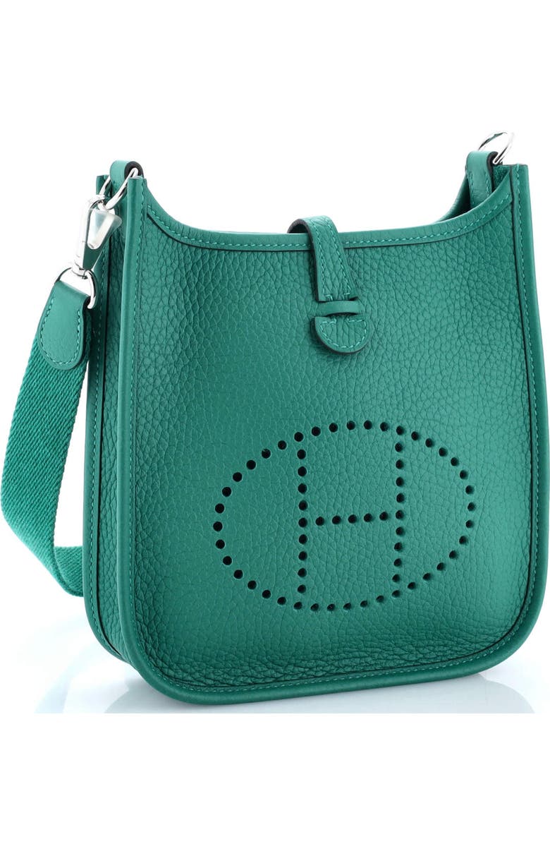 Pre-Owned Hermes Evelyne Bag Gen III Clemence TPM, Alternate, color, Vert Vertigo