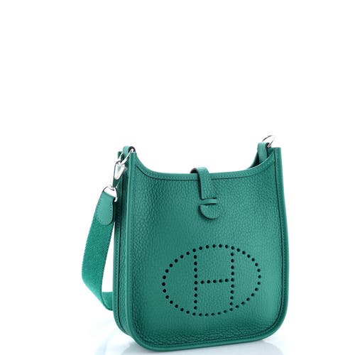 Pre-owned Hermes Hermes Evelyne Bag Gen Iii Clemence Tpm In Green