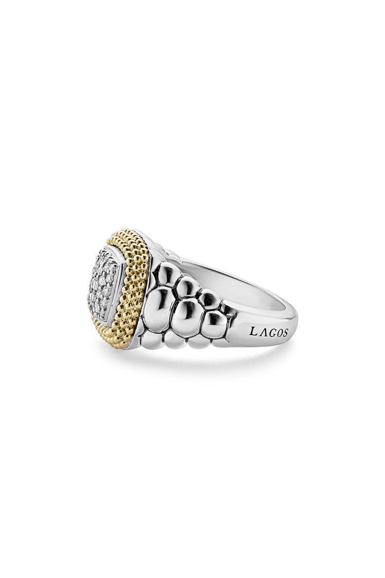 Diamond Lux Square Ring, Alternate, color, DIAMOND