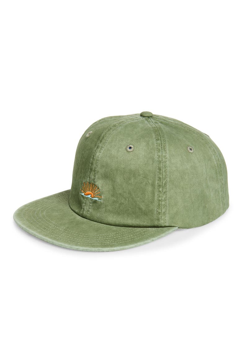 Pigment Dyed Baseball Cap, Main, color, DEEP LICHEN GREEN