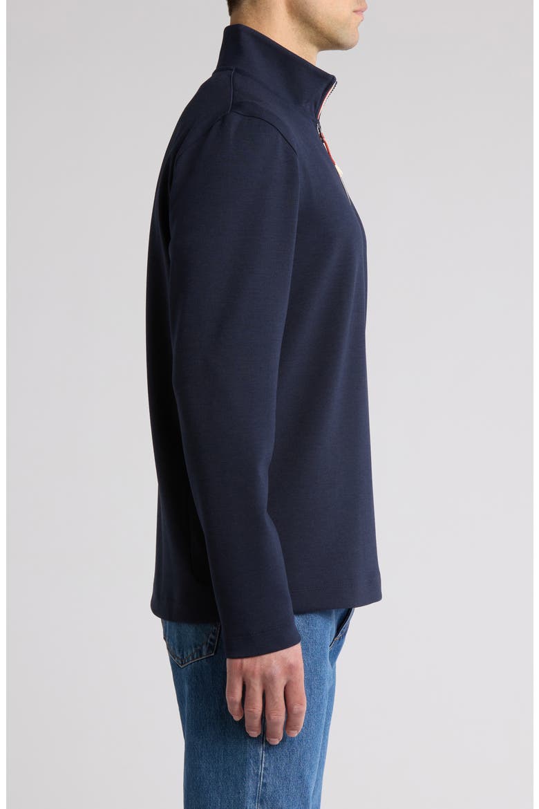 Tatterset Quarter Zip Pullover, Alternate, color, NAVY
