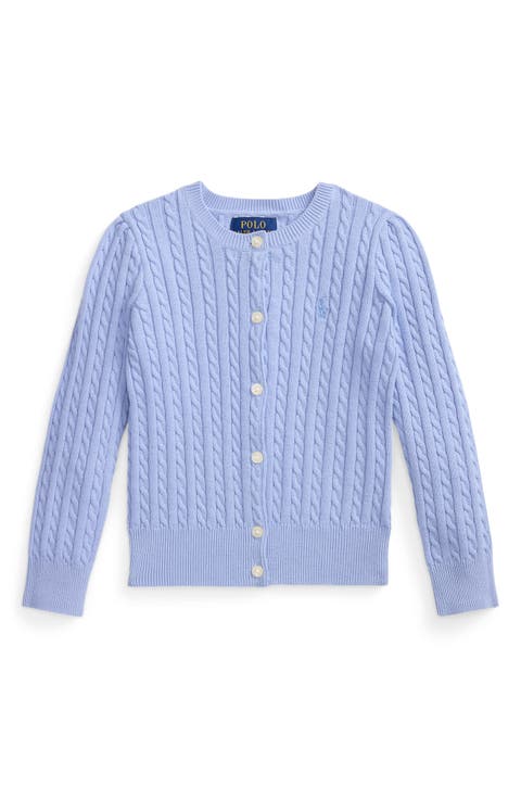 Kids' Mini Cable Cotton Cardigan (Toddler & Little Kid)