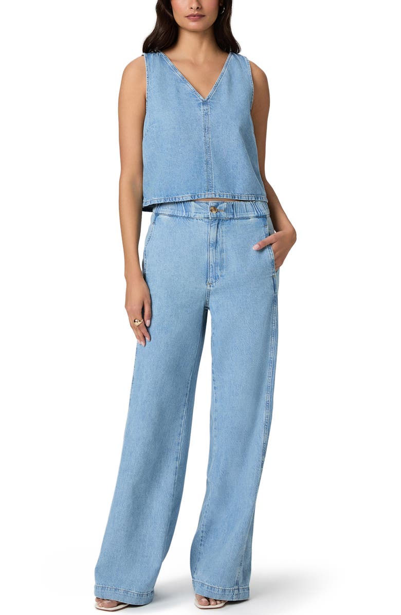 PAIGE Rumi High Waist Wide Leg Jeans, Alternate, color, Revolution