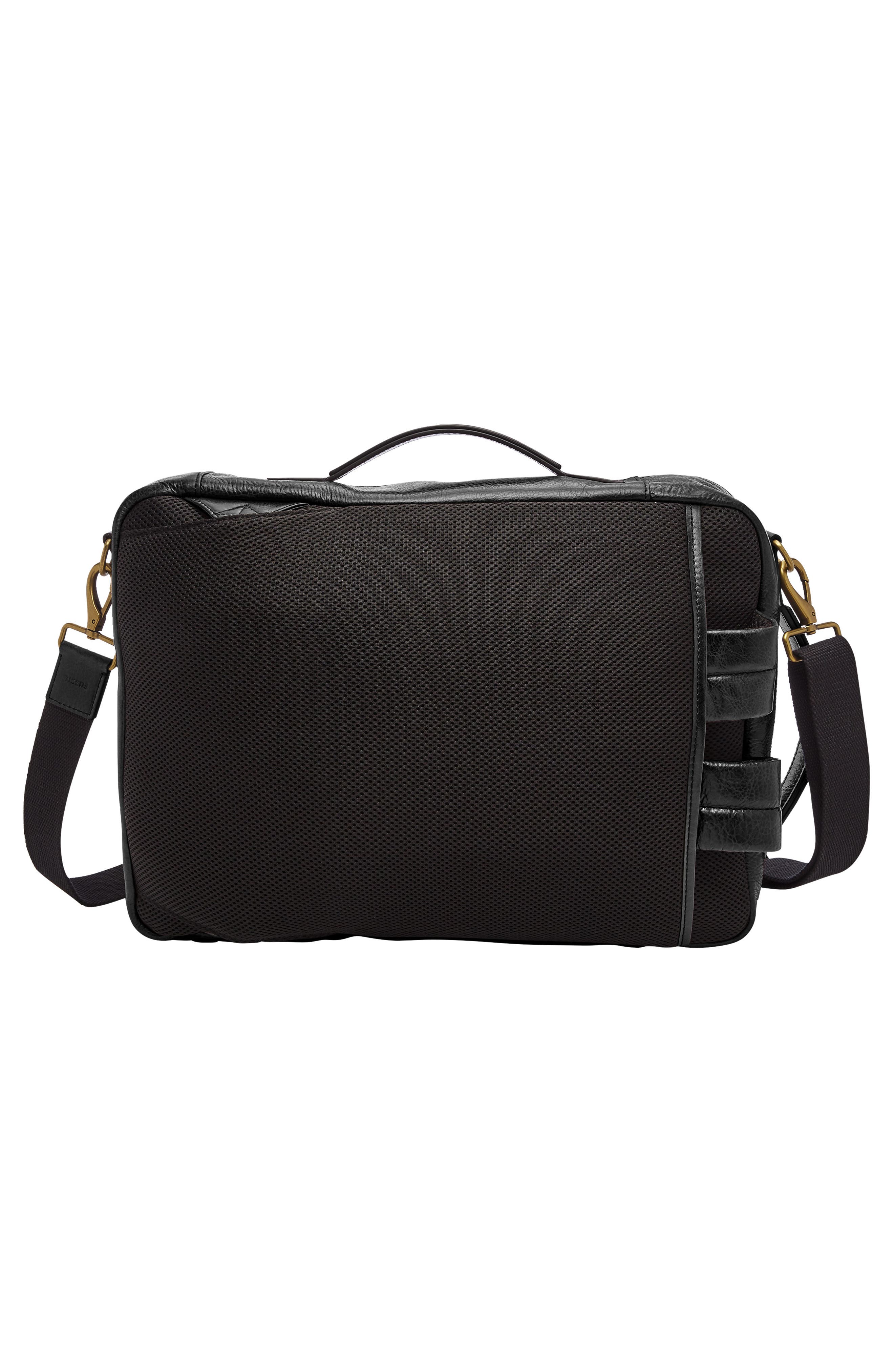 Fossil Buckner Leather Backpack, Alternate, color, 