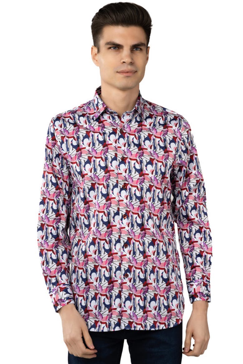 Multicolor Swirls Shirt, Main, color, Multi
