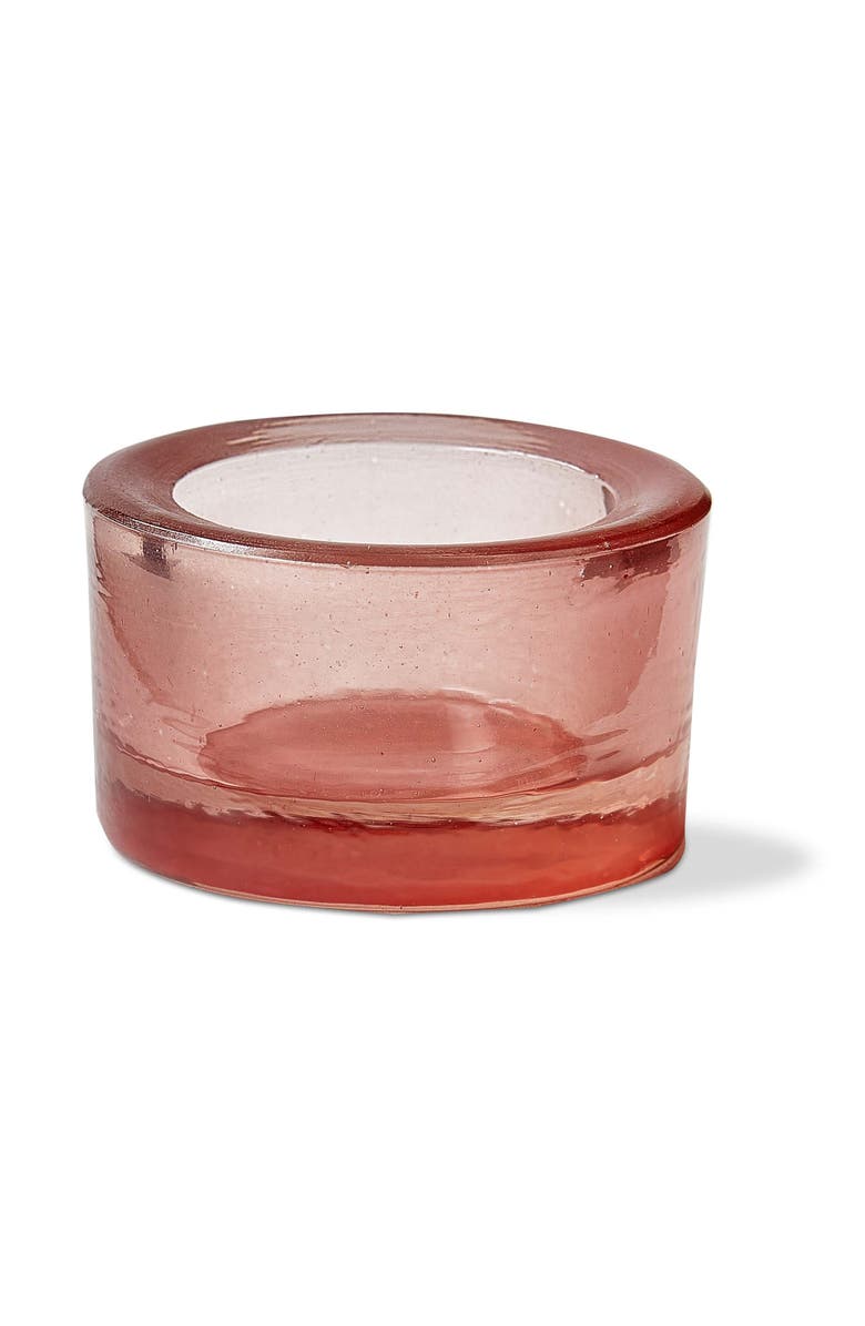 tag Chunky Pink Glass Tealight Holder for Votive Candles, Main, color, Pink