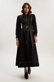 Karen Millen Twill Maxi Dress