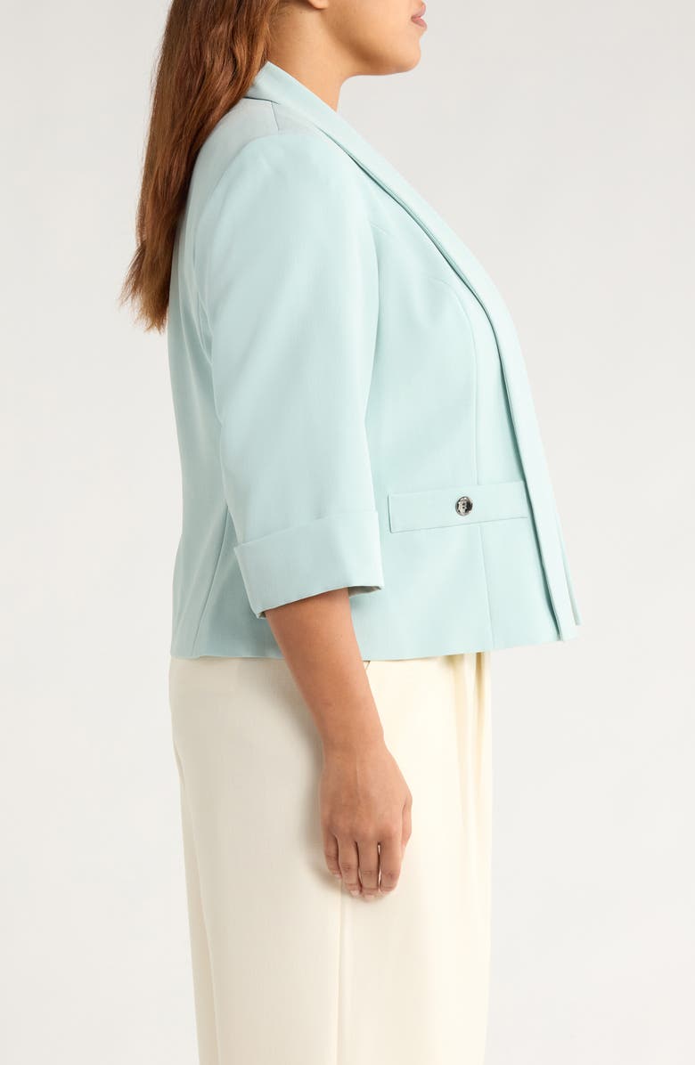 KASPER Shawl Collar Blazer, Alternate, color, Sea Glass