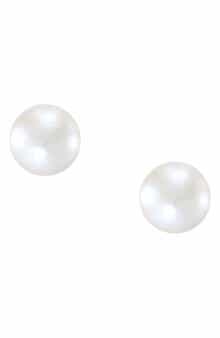 Frankie & Zoe Reversible Cultured Pearl & Ball Stud Earrings
